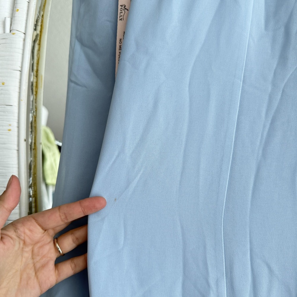 Oh Polly Dress 4 Blue Corset Mermaid Maxi Strapless Formal Evening Gown Wedding - Picture 12 of 14